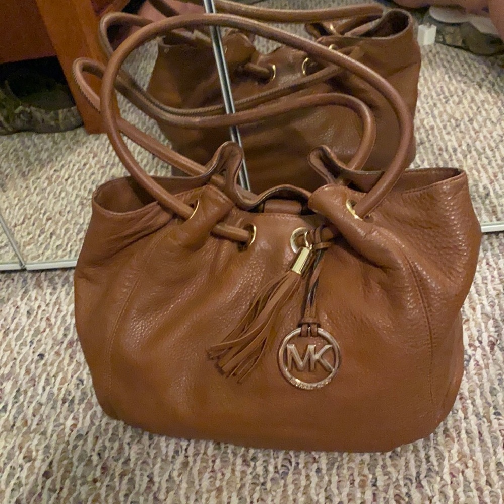 Michael Kors brown shoulder bag